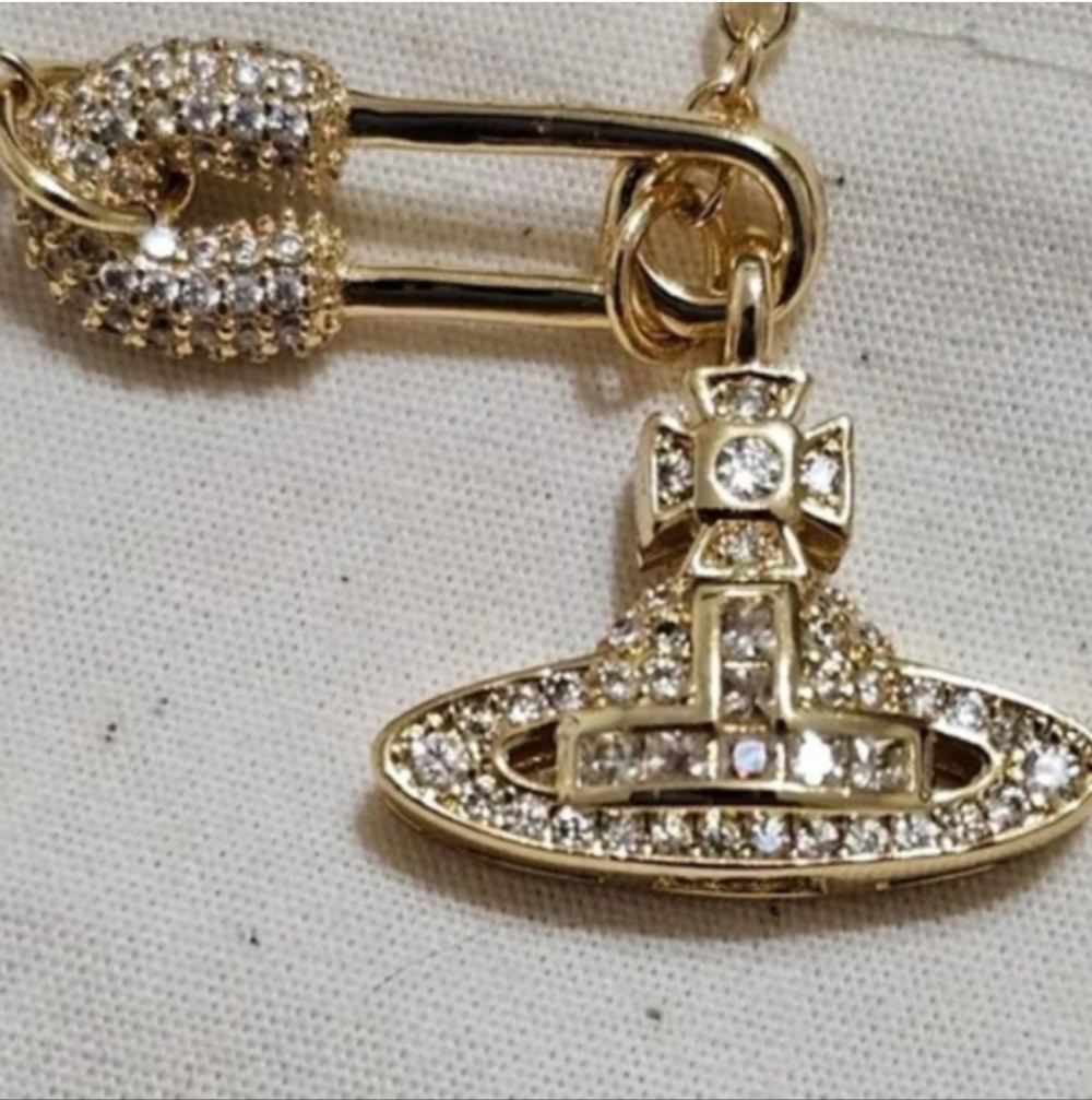 Vivienne Westwood Gold and Silver Orb Bracelet